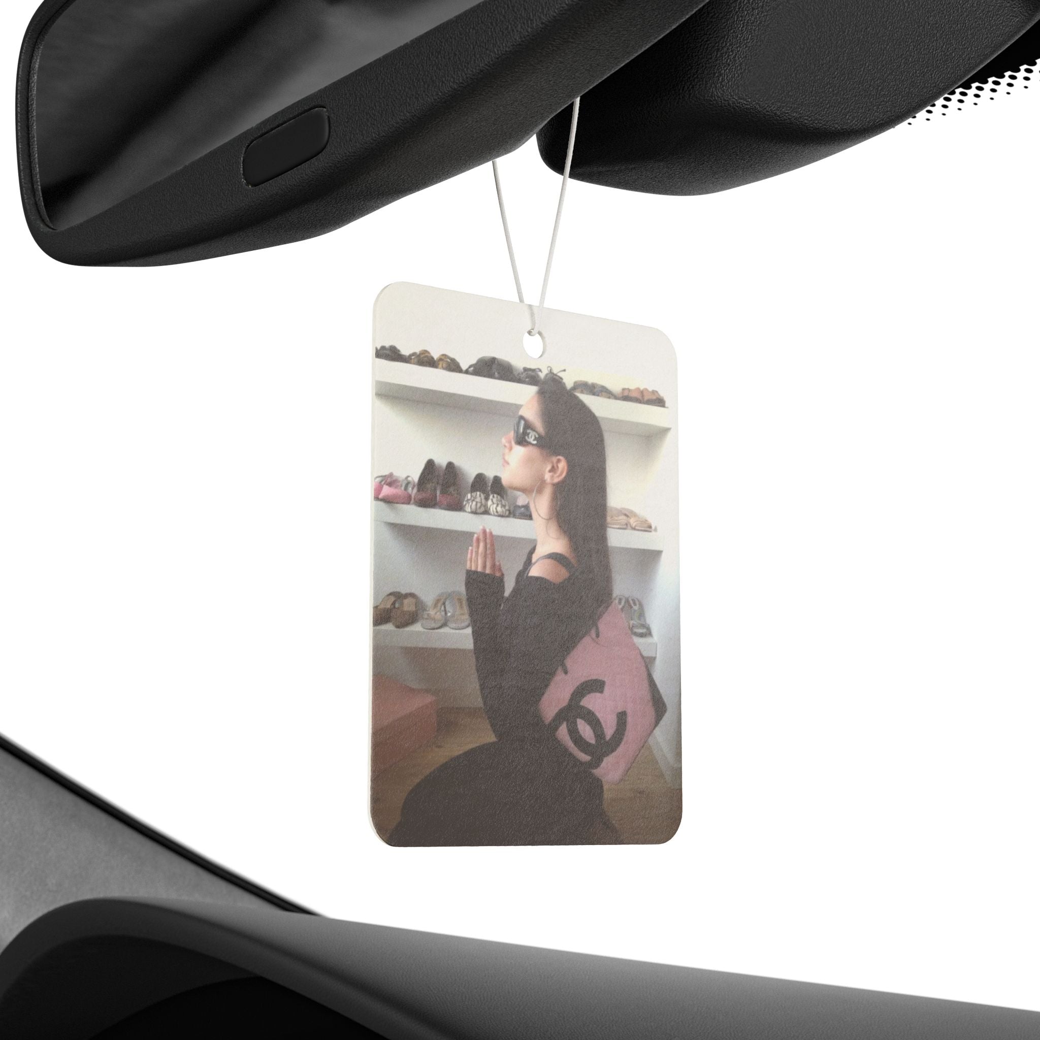 Retro Ferrari - Automobile freshener (FRONT & BACK PRINTED)