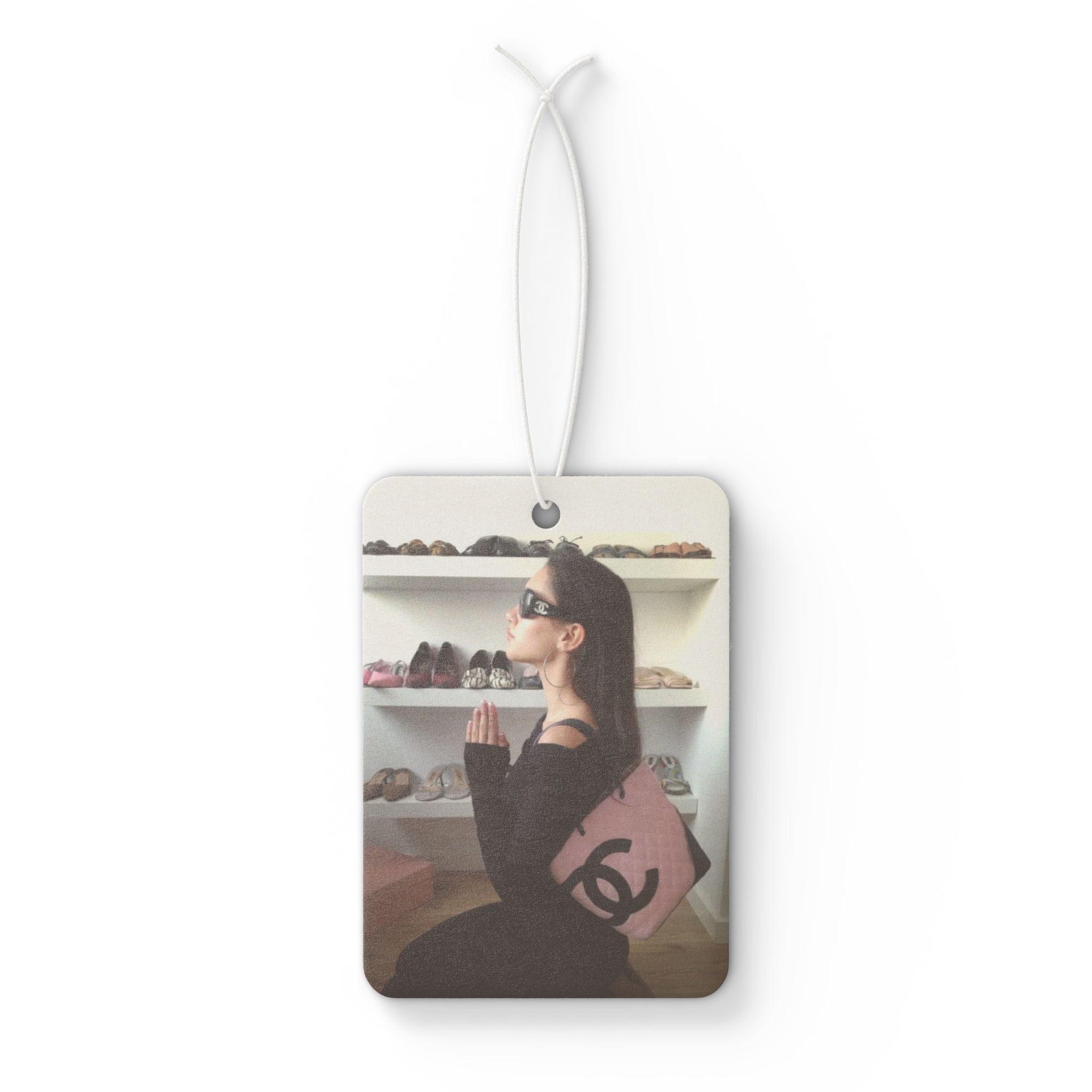 Retro Ferrari - Automobile freshener (FRONT & BACK PRINTED)