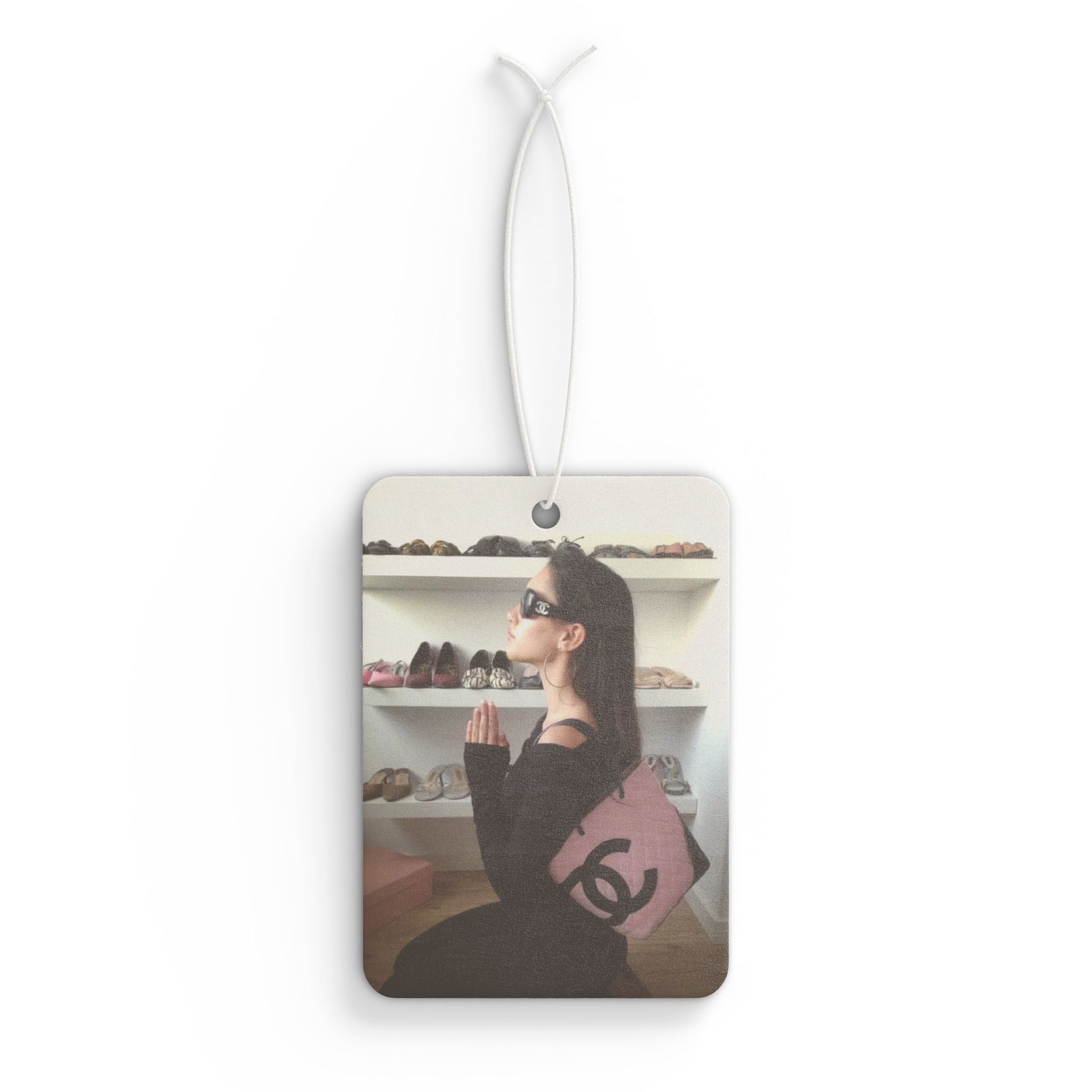 Retro Ferrari - Automobile freshener (FRONT & BACK PRINTED)